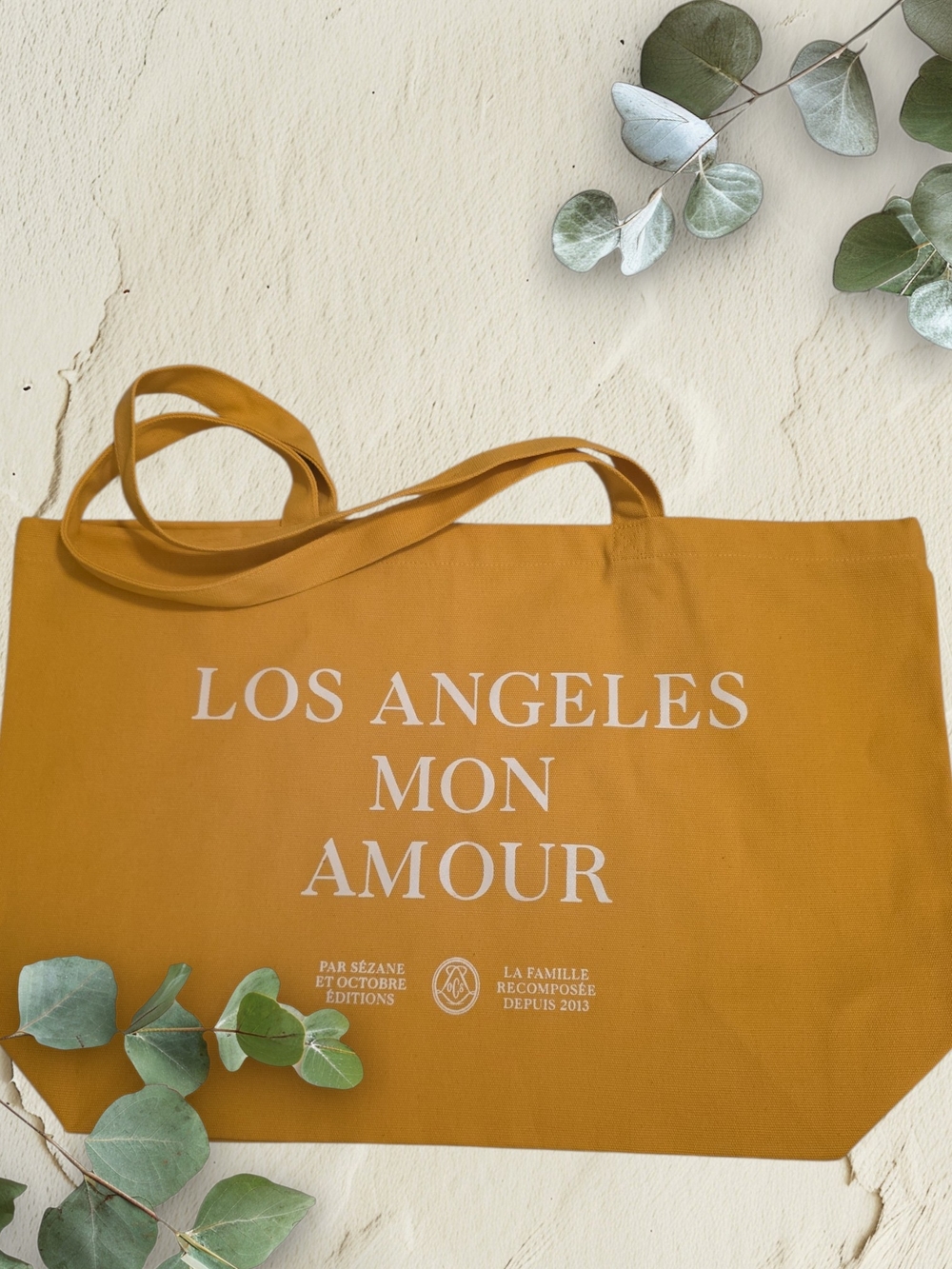 Sezane 🇫🇷 🇺🇸 Los Angeles Mon Amour Mustard Tote Bag ✔️